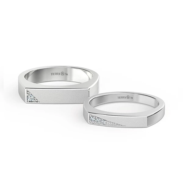 Modern Wedding Band Set NCC2034 1